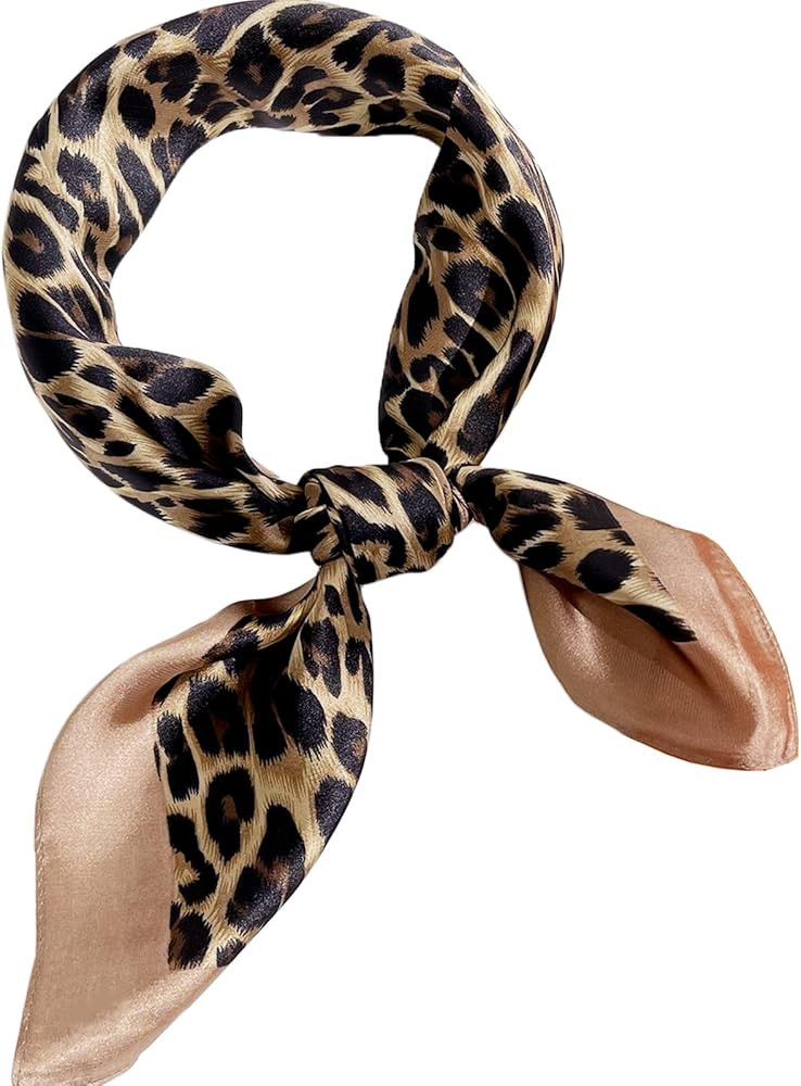 Silk Scarf, Head Hair Scarf for Women, Satin Head Hair Scarf Wraps Bandana, Cute Square Silk Scarf f | Amazon (US)