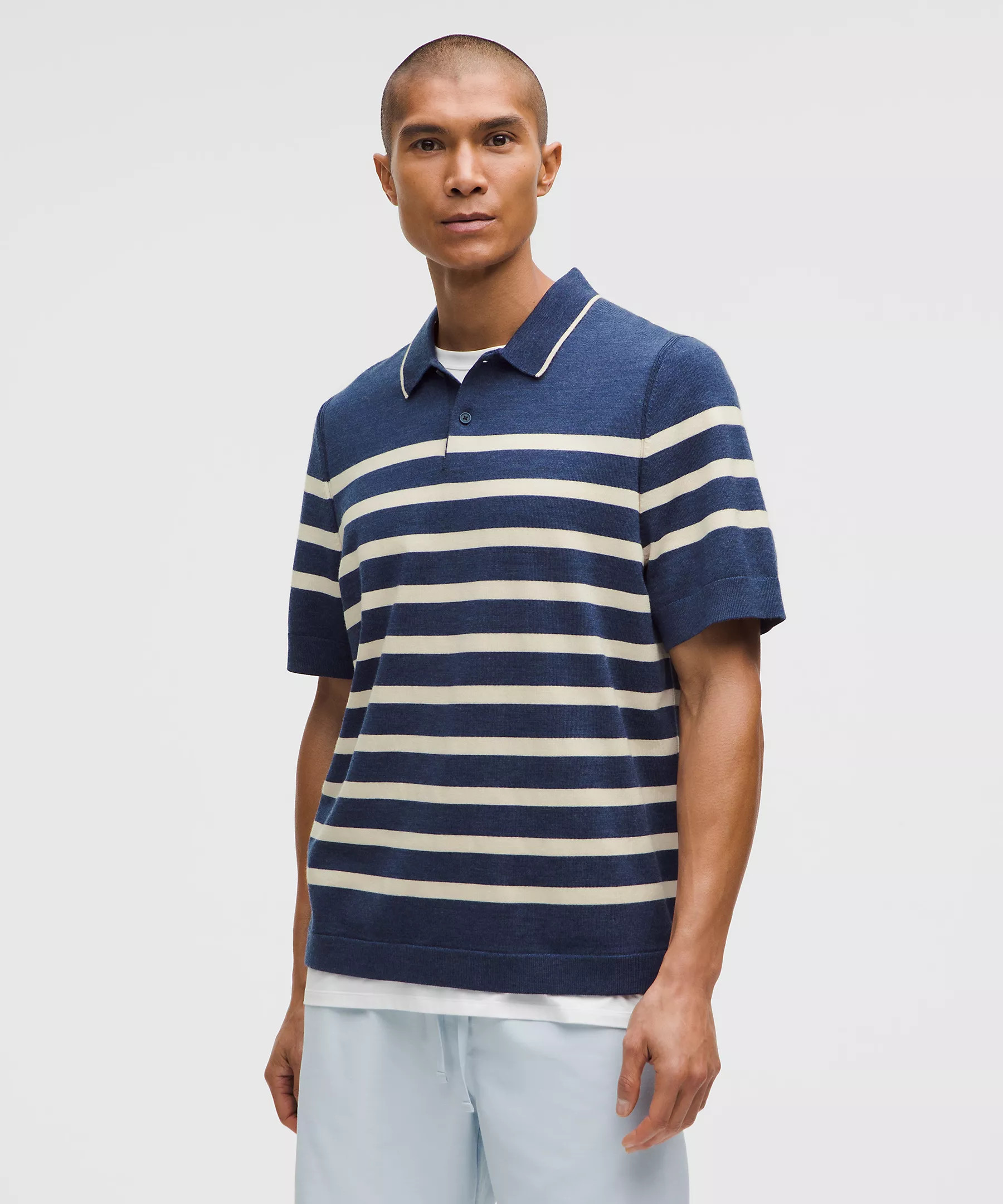 New Venture Short-Sleeve Knit Polo Shirt | Lululemon (US)