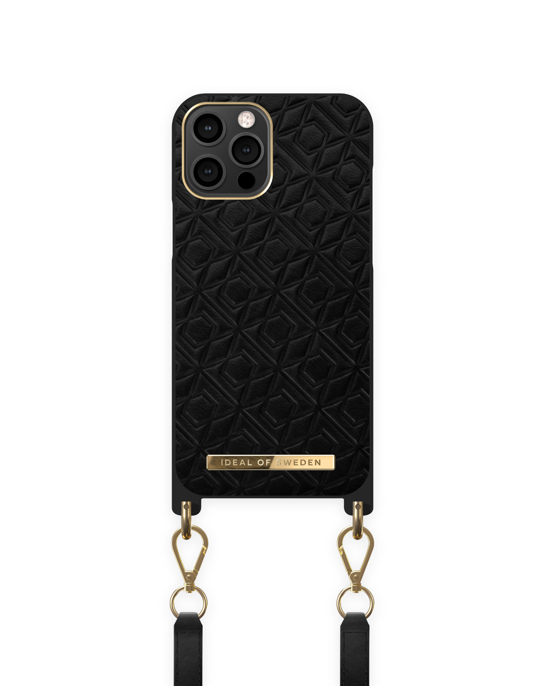 Atelier Necklace iPhone 12 PRO MAX Embossed Black | iDeal of Sweden (DE)