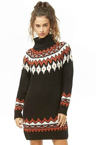 Geo Print Sweater Dress | Forever 21 (US)