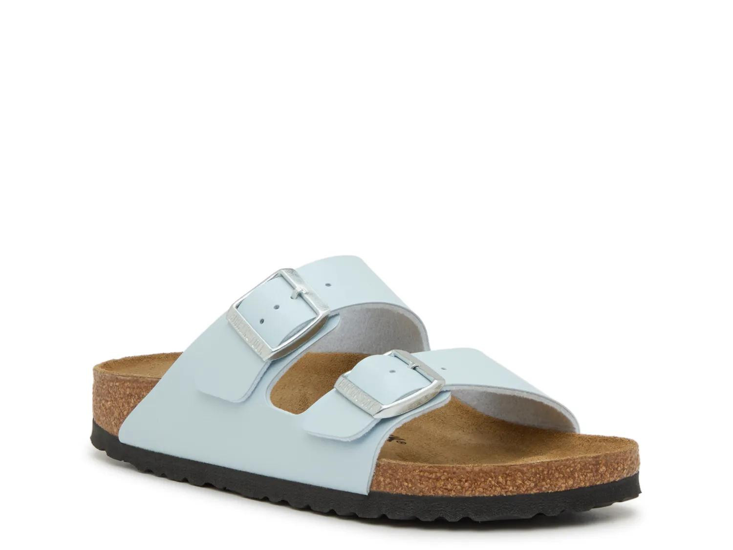 Birkenstock Arizona Slide Sandal | Women's | Light Blue | Size EU 39 / US Womens 8-8.5 / Mens 6-6.5 | Sandals | Footbed | DSW