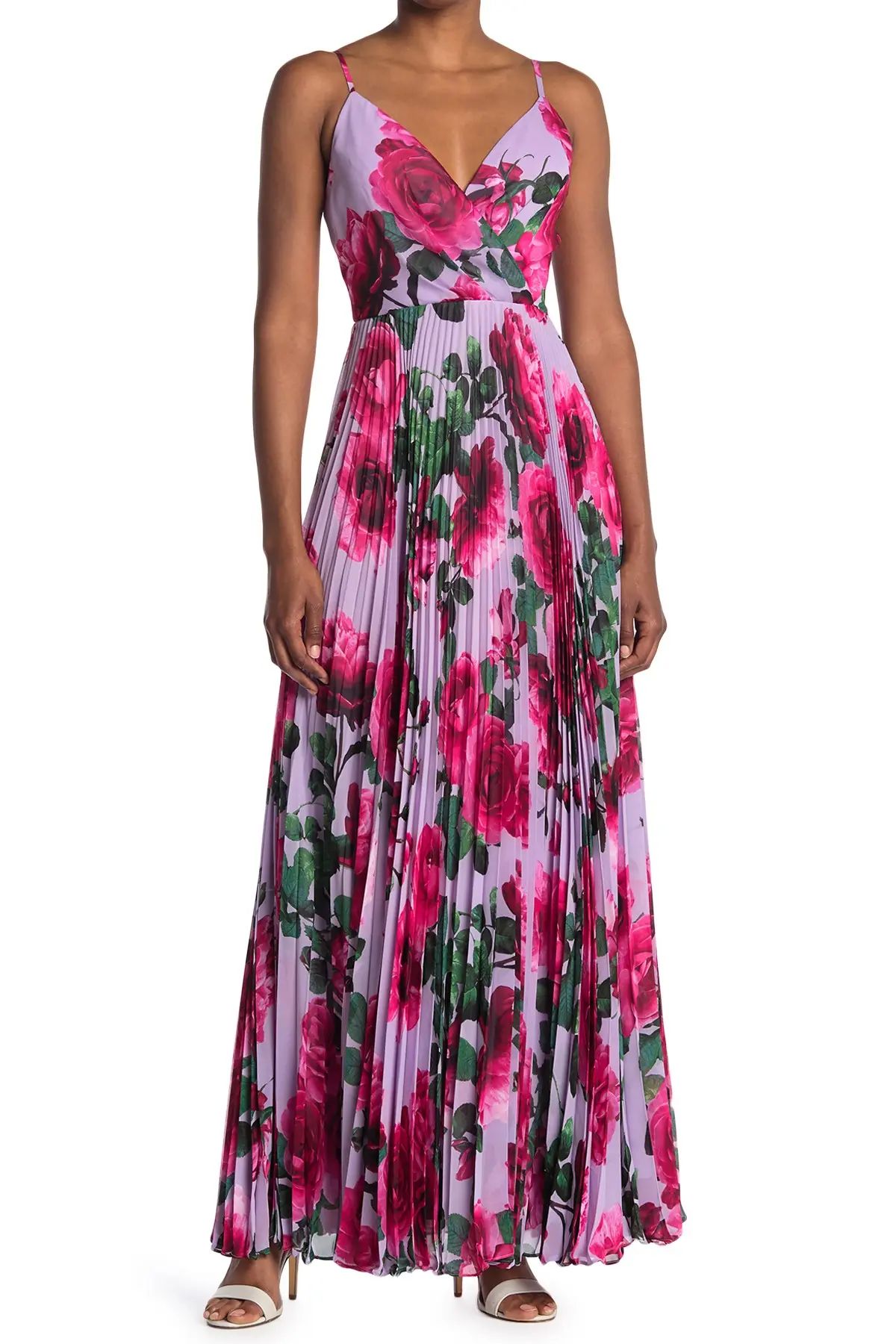 Laundry By Shelli Segal | Roe Floral Pleated Maxi Dress | Nordstrom Rack | Nordstrom Rack