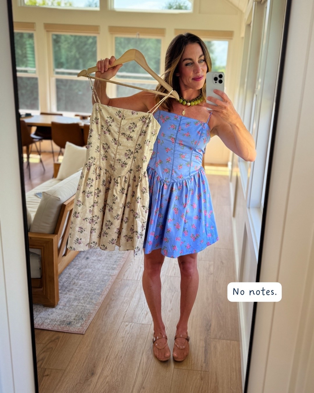 Love these sweet floral sundresses for both my daughter and myself! They fit TTS. In an Xs.