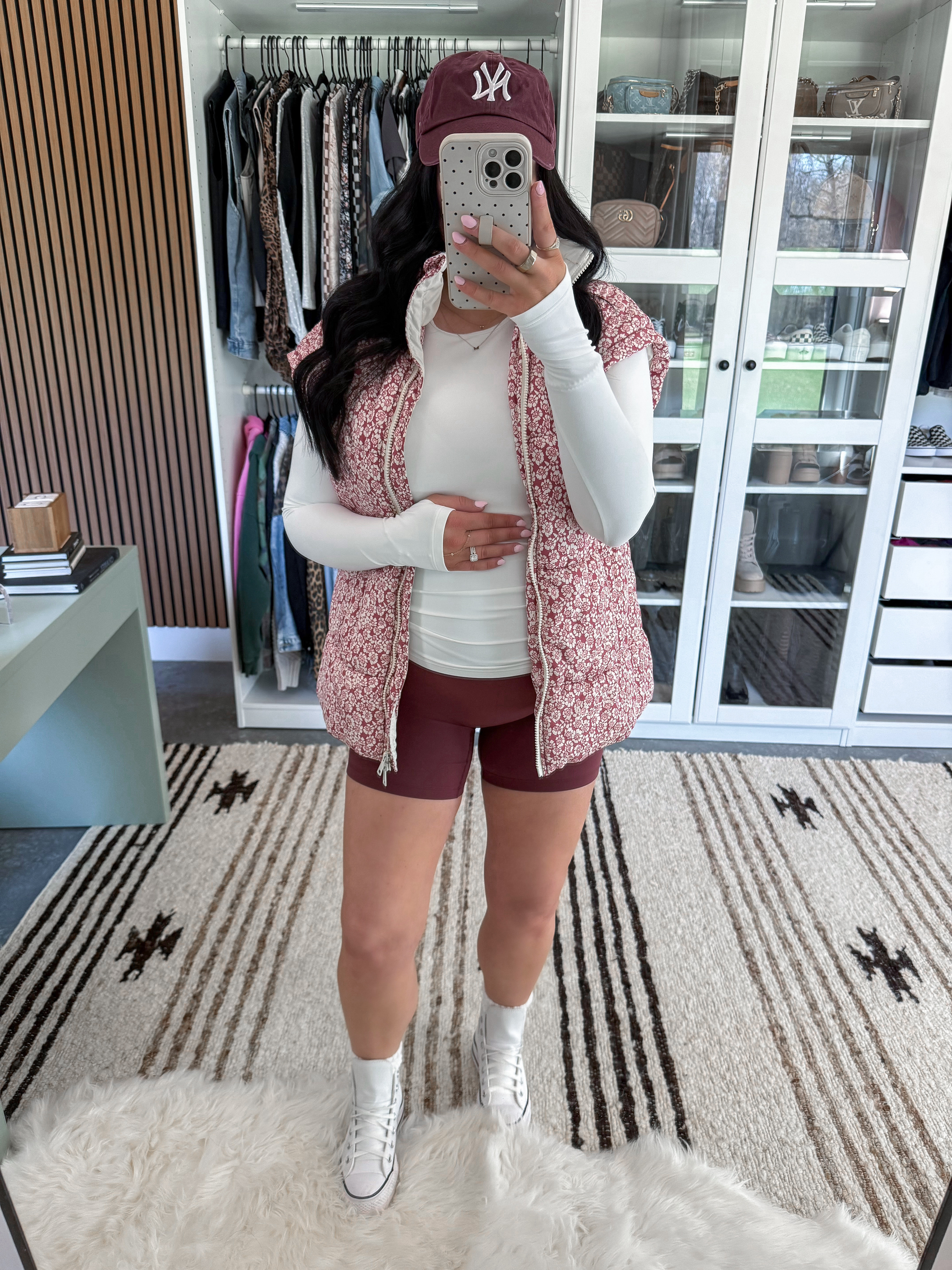 Athleisure Outfit Idea for Spring

Maternity Top - xs (you could just swap this out for a basic white long sleeve if you aren't expecting!)
Bralette - medium
Vest - small
Activewear Shorts - small

#springoutfit #bumpfriendly #casualoutfit #springtransition #athleisureoutfit  

 #LTKootd #LTKBump