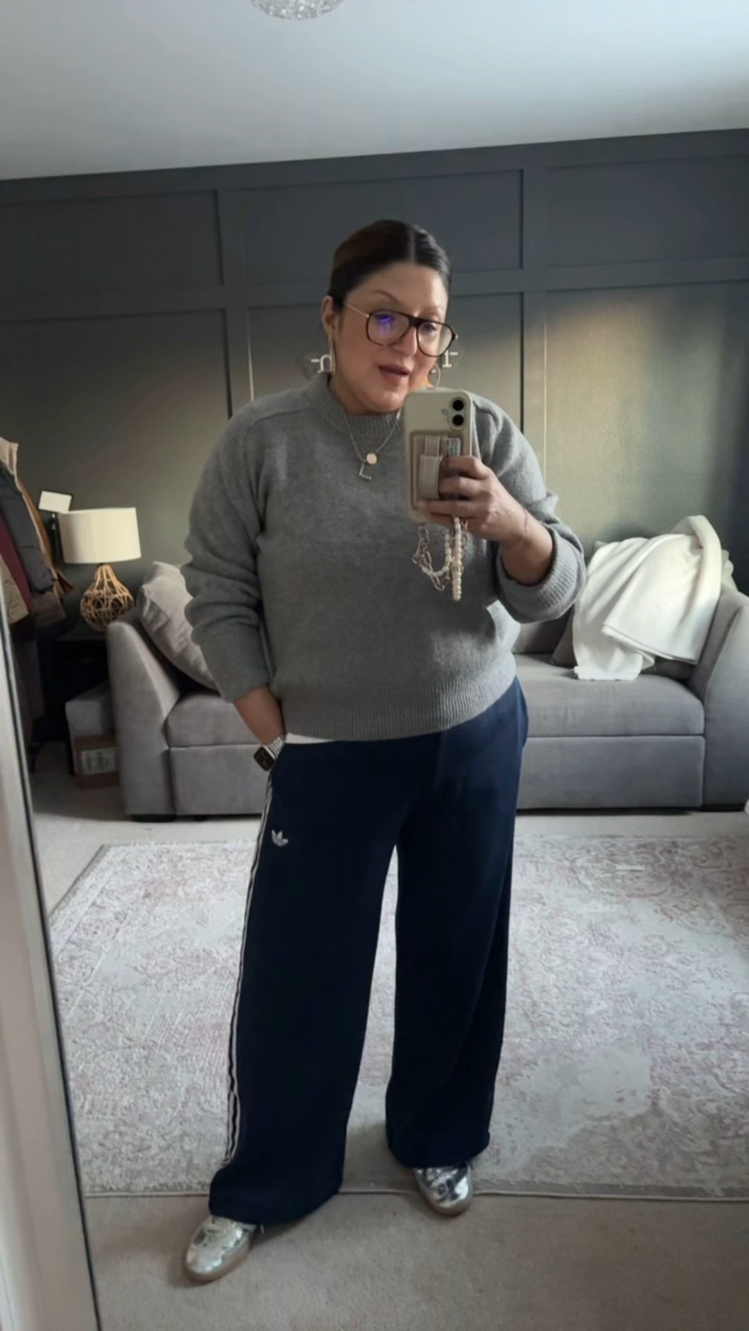 A&F sweater (L)
Adidas track pants (XL)
Adidas sneakers 


#LTKMidsize #LTKSaleAlert #LTKOver40