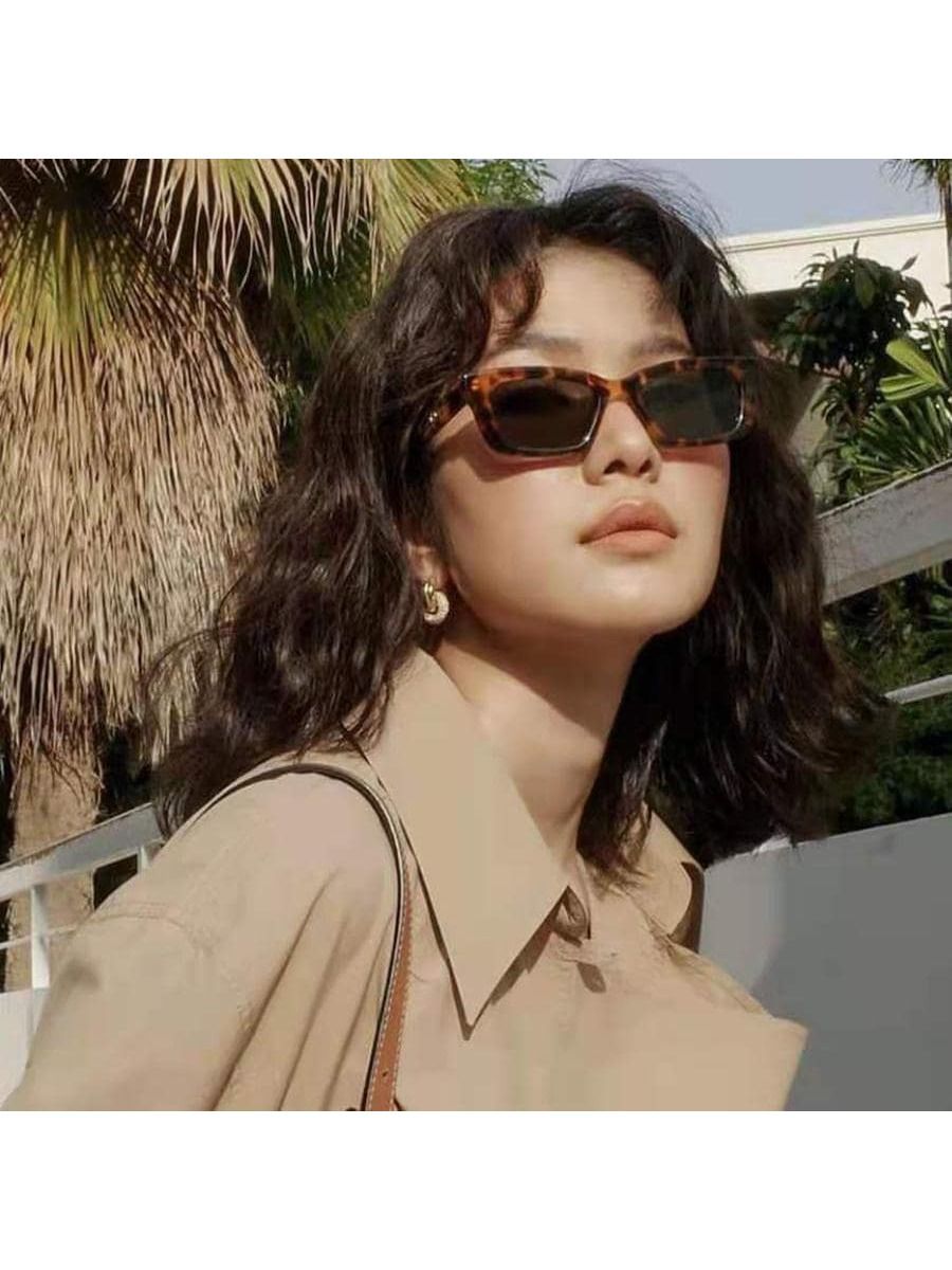 Tortoiseshell Square Frame Sunglasses | SHEIN