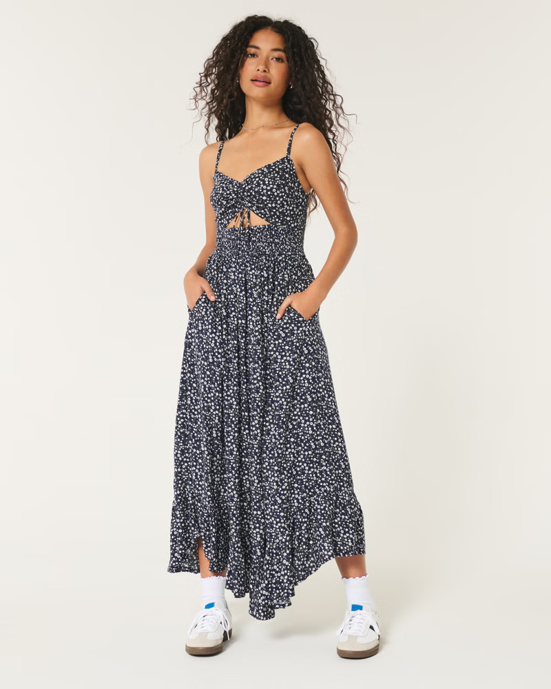 Women's Asymmetrical Hem Maxi Dress | Women's Dresses & Rompers | HollisterCo.com | Hollister (US)