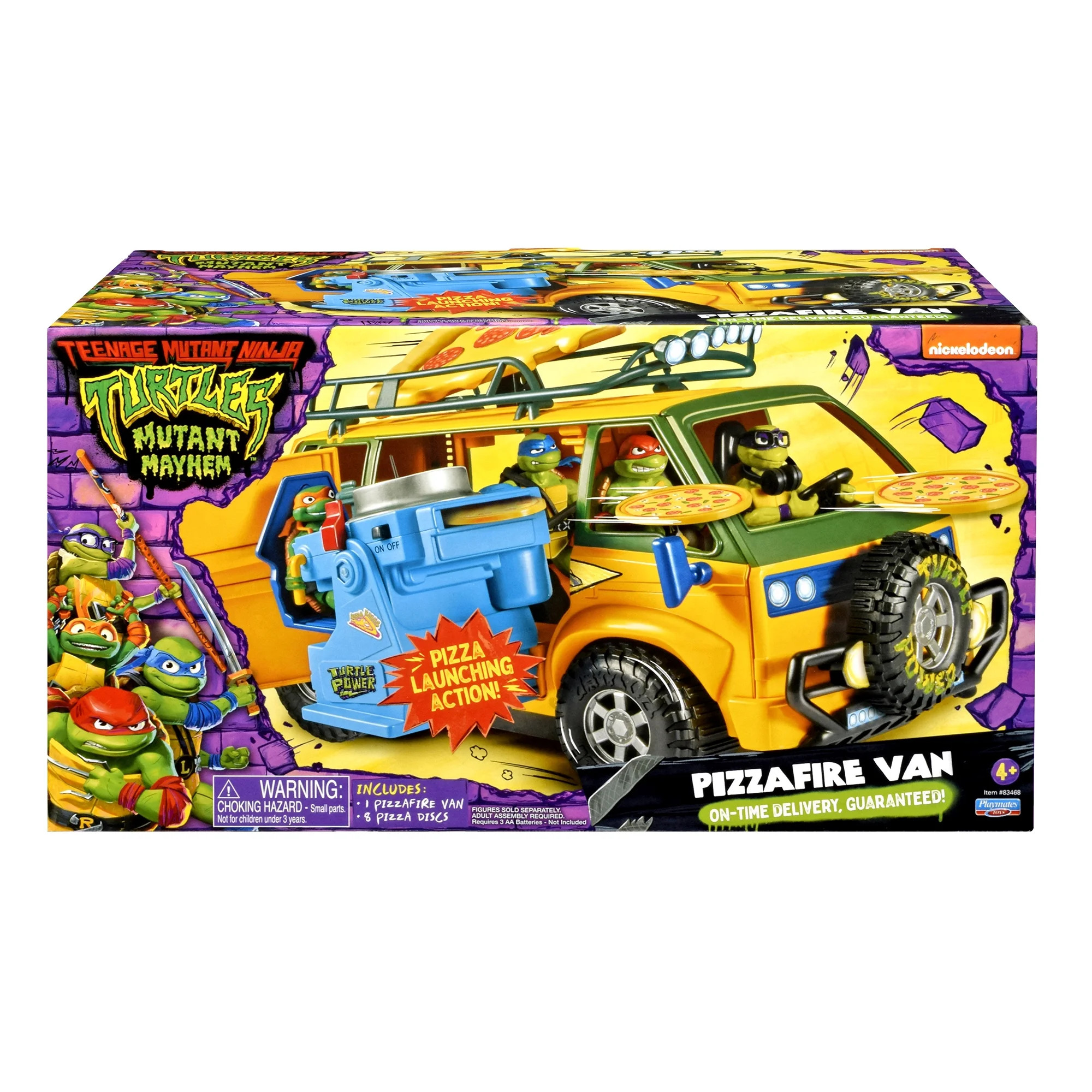 Teenage Mutant Ninja Turtles Mutant Mayhem Pizza Fire Delivery Van by Playmates Toys | Walmart (US)