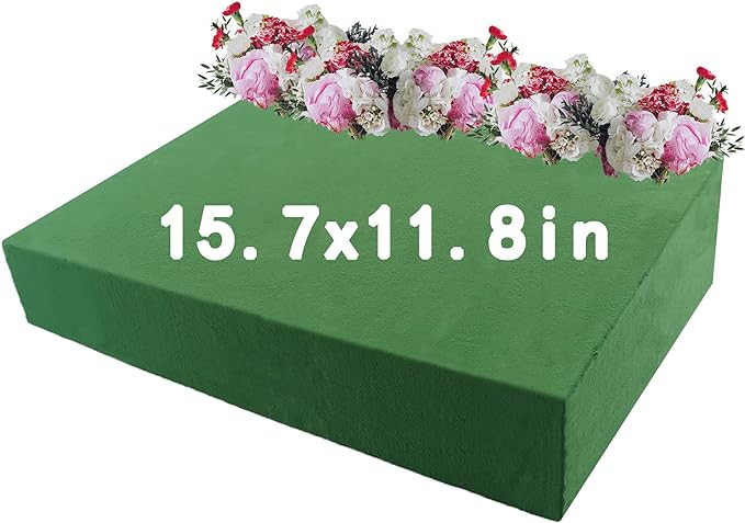 Dry & Wet Floral Foam Bricks, 15.7 x 11.8’’ Large Green Styrofoam Foam Blocks for Fresh Artif... | Amazon (US)