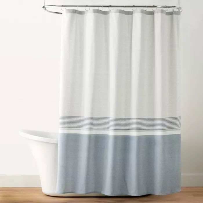 Color Block Striped Woven Shower Curtain - Hearth & Hand™ with Magnolia | Target