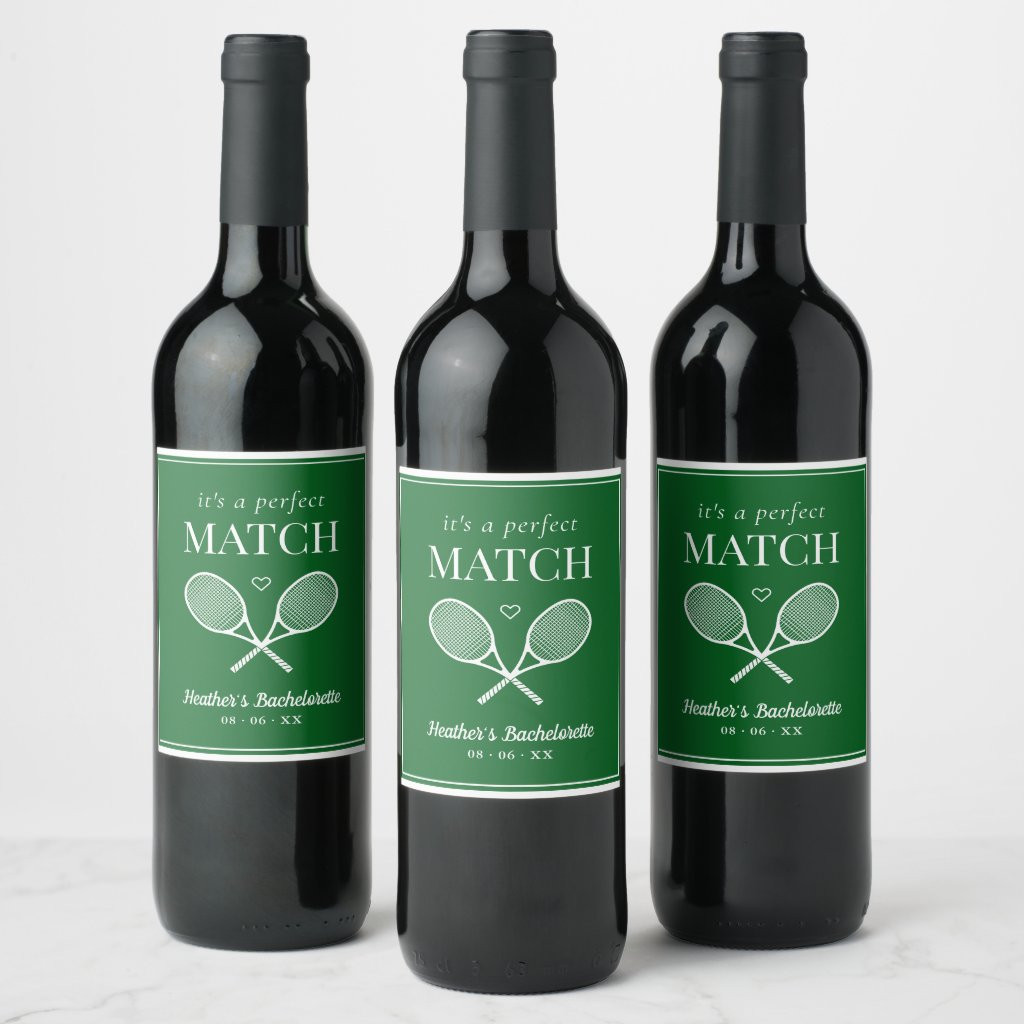 It's A Perfect Match Tennis Bachelorette | Zazzle