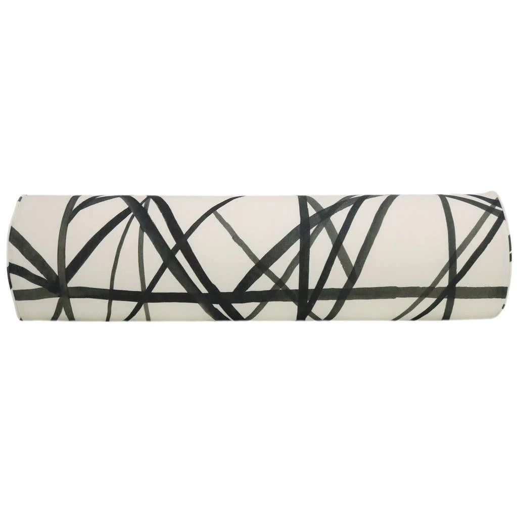 THE BOLSTER CHANNELS EBONY/ IVORY PILLOW | CC and Mike The Shop