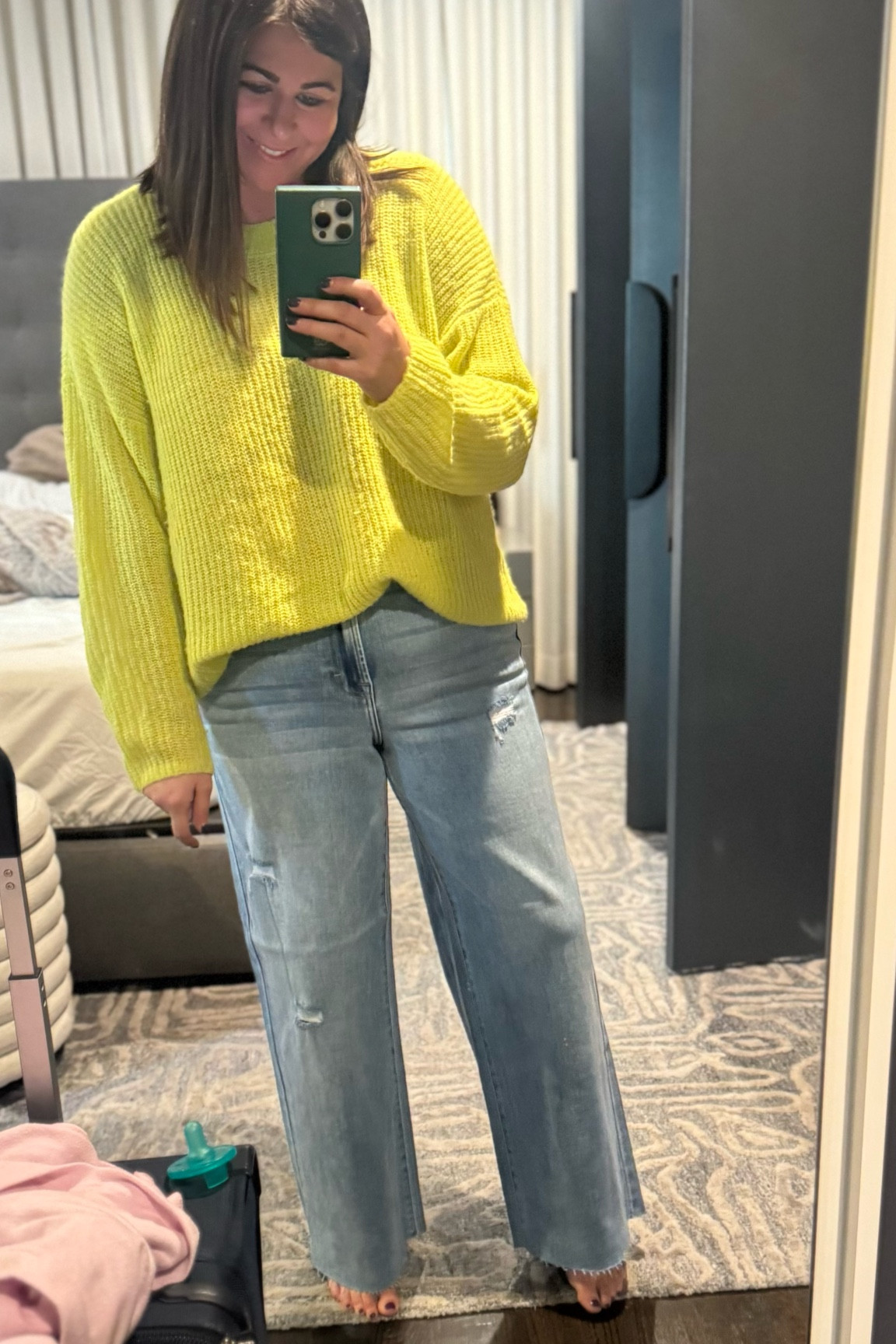 New jeans!!!!! OBSESSED. Size down. They have great stretch! 

#LTKMidsize #LTKStyleTip #LTKOver40