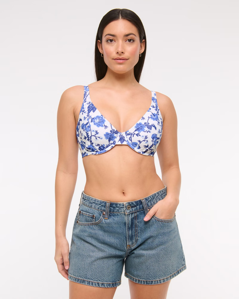 Curve Love High Apex Underwire Bikini Top | Abercrombie & Fitch (US)