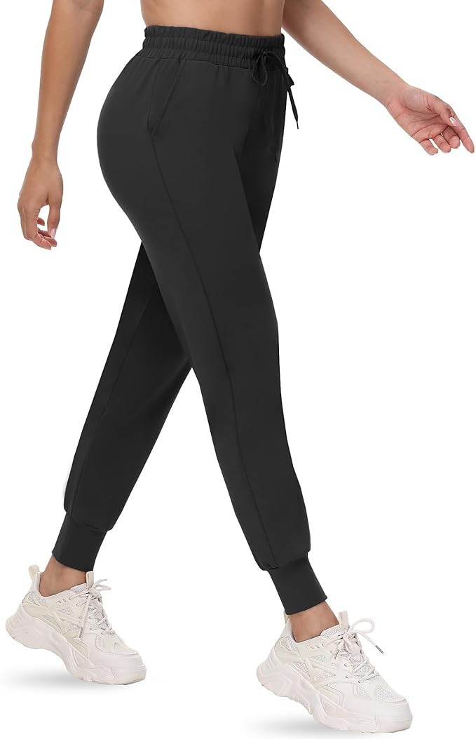CAMPSNAIL Joggers for Women with Pockets - 27"/20" Womens Sweatpants Yoga Lounge Relaxed-fit Pant... | Amazon (US)