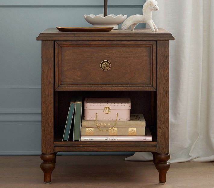 Chris Loves Julia Turned Wood Nightstand | Pottery Barn Kids