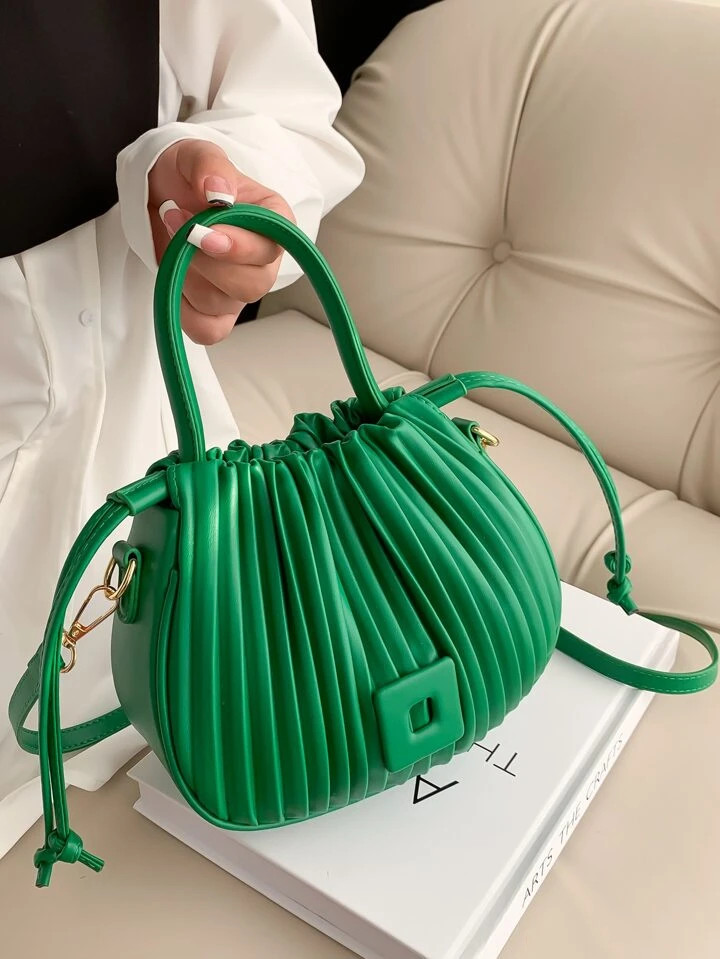 Minimalist Drawstring Design Bucket Bag | SHEIN