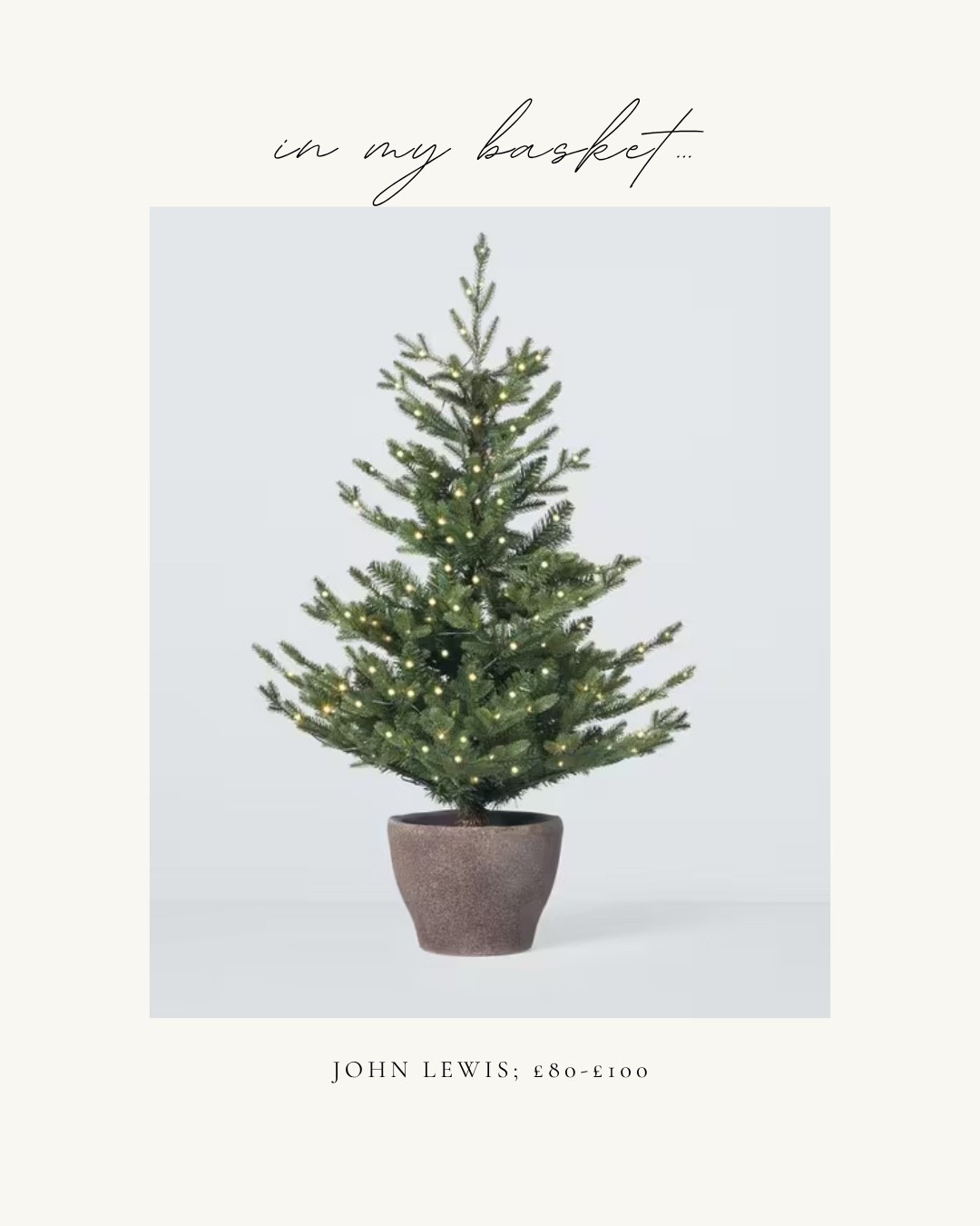 The prettiest mini potted Christmas tree 🎄 

#LTKwinter #LTKuk #LTKhome