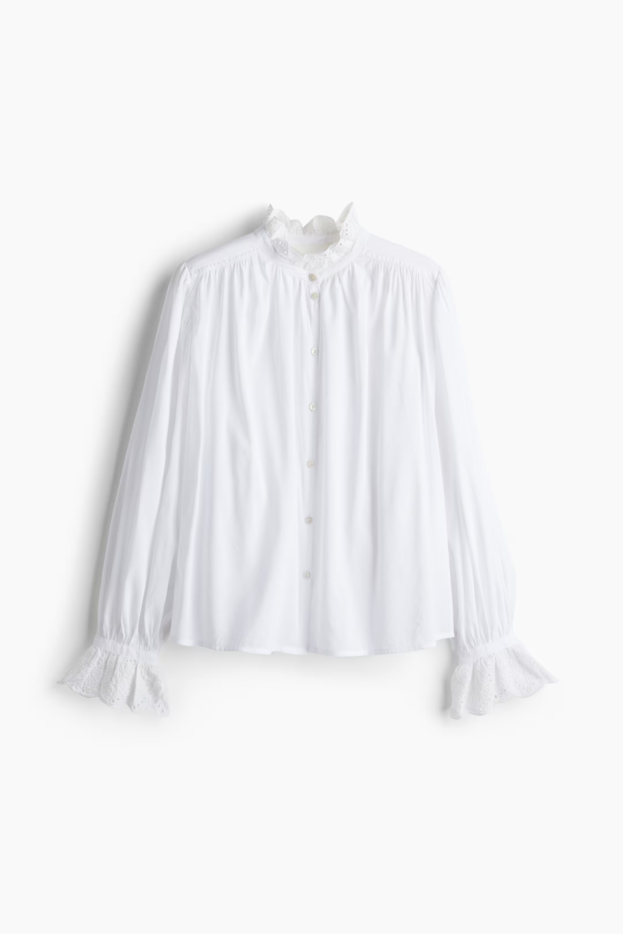 Broderie anglaise-detail blouse | H&M (UK, MY, IN, SG, PH, TW, HK)