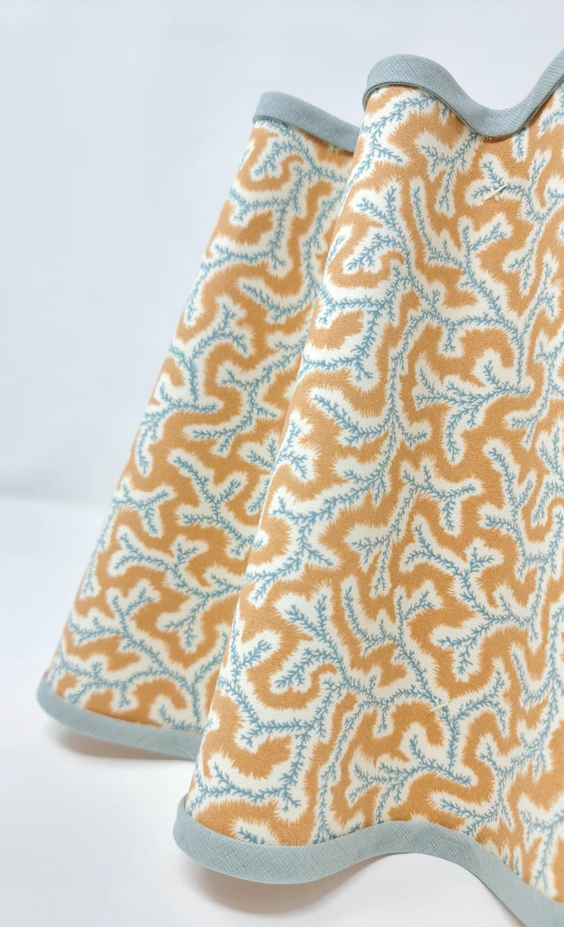 WAVY LAMPSHADE - Dulcie - Ian Sanderson - natural - flat bottom - lamp or pendant light | Etsy (US)