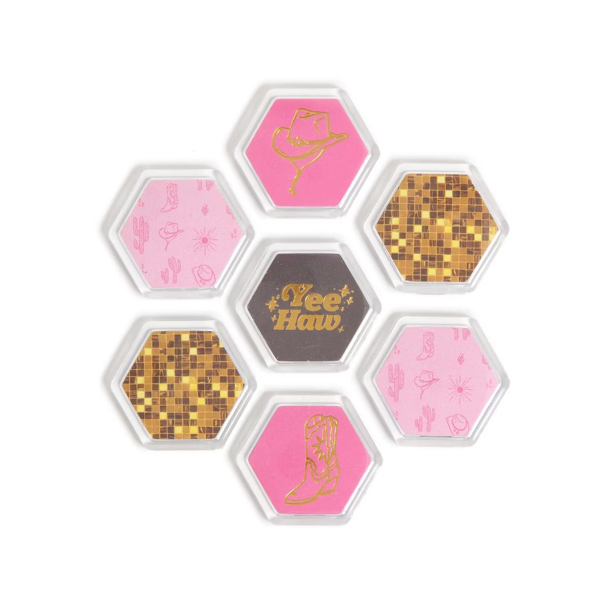 U Brands 7ct Hex Locker Magnets- Giddy Up | Target