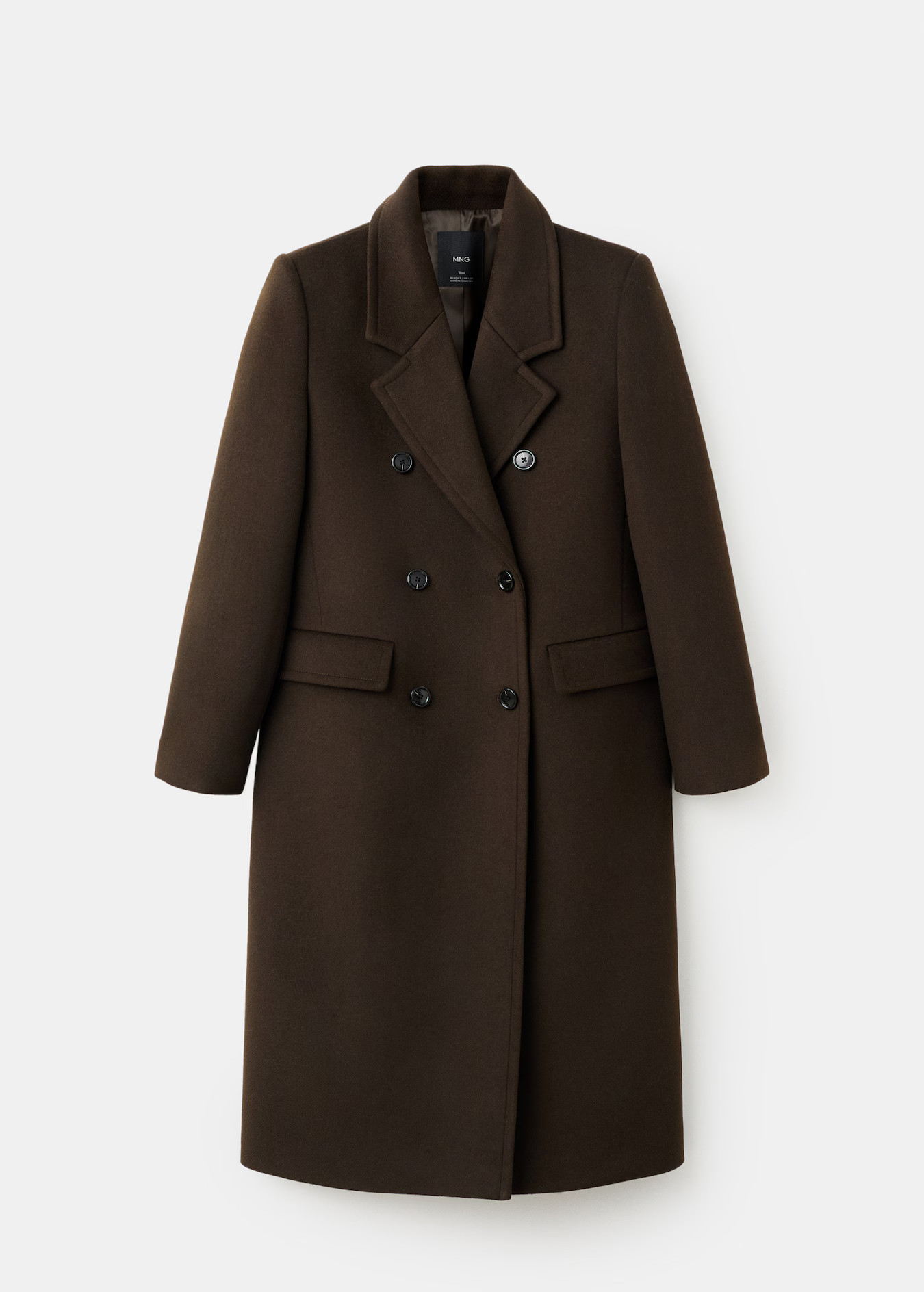 Double-breasted wool coat | MANGO (UK)