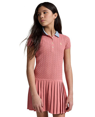 Girls' 7-16 Mini-Cable Sweater Dress | Macy's