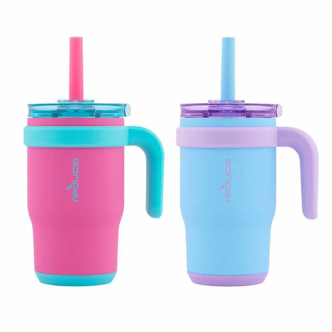 REDUCE 14oz Coldee Tumbler with Handle for Kids Leakproof Insulated Stainless Steel Mug with Lid ... | Amazon (US)