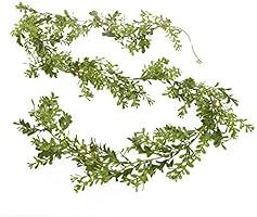 Darice Boxwood Garland: Green, 6 x 72 inches Wreath, 24 inches | Amazon (US)