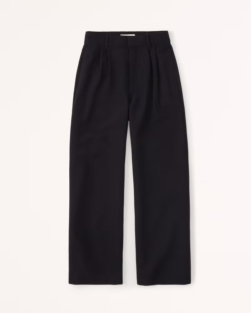 Women's Tailored Wide Leg Pants | Women's Clearance | Abercrombie.com | Abercrombie & Fitch (US)