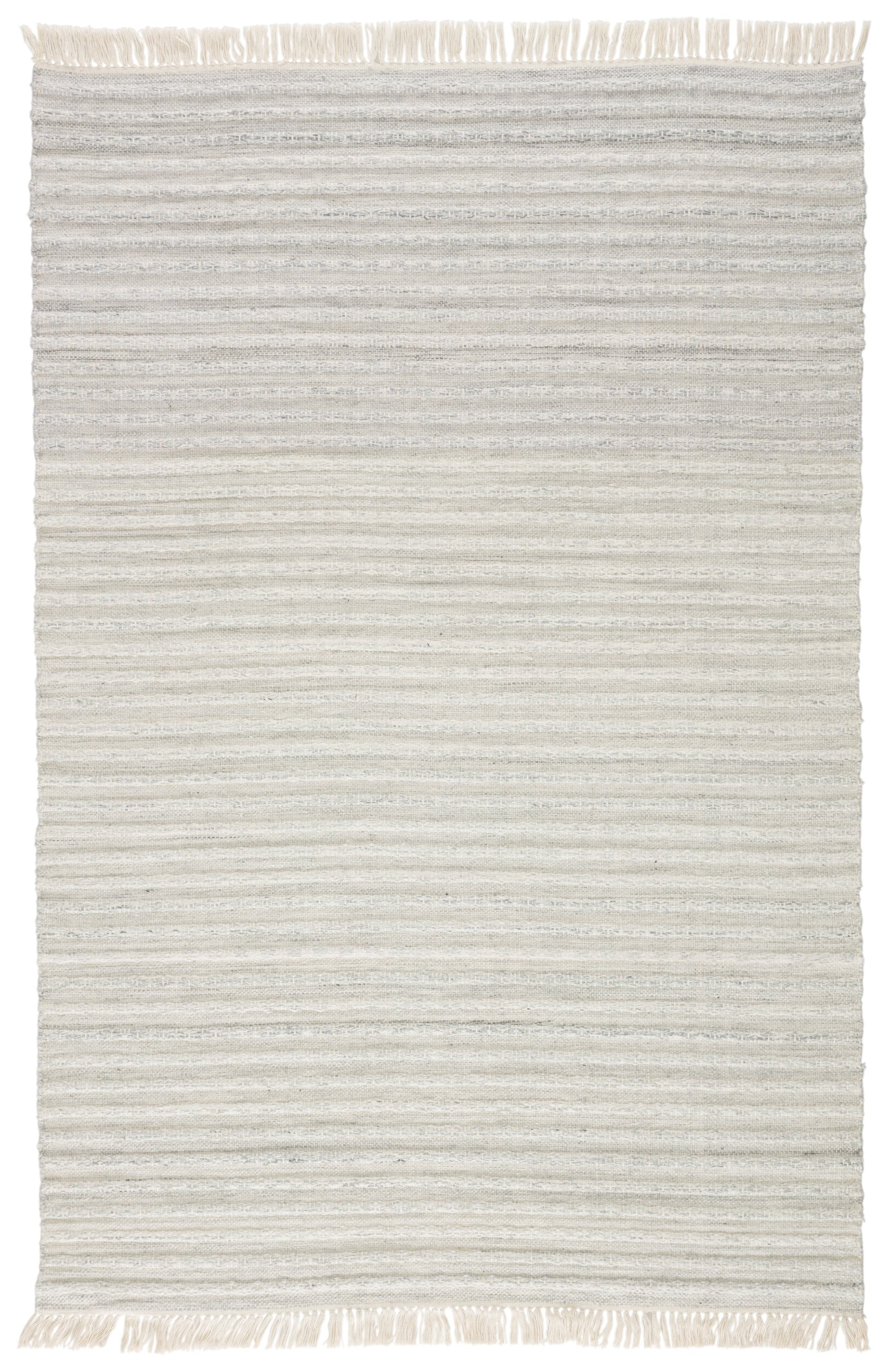 Torre Indoor/Outdoor Solid Light Gray & Cream Rug | Burke Decor