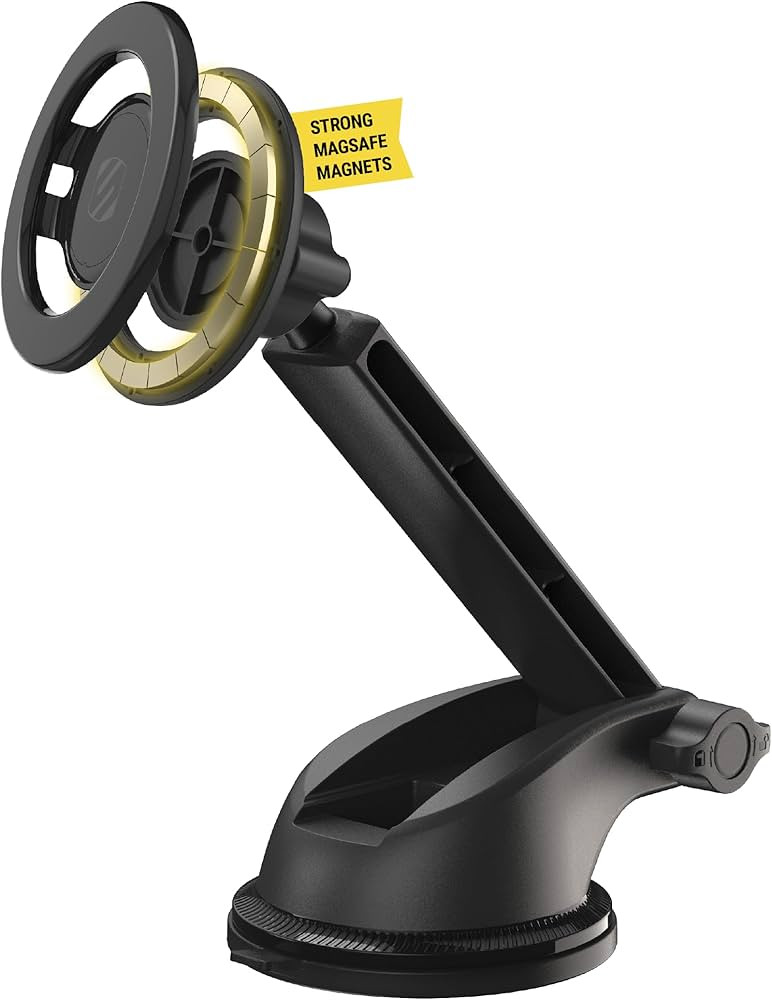 Scosche MagicMount SMSWDEX MagSafe Car Mount, Magnetic Phone Holder for Car Windshield/Dashboard,... | Amazon (US)