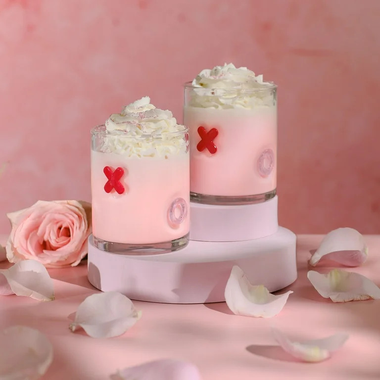 Thyme & Table 12 fl oz Valentine's Day XOXO Charm Drinking Glasses, Set of 2 | Walmart (US)