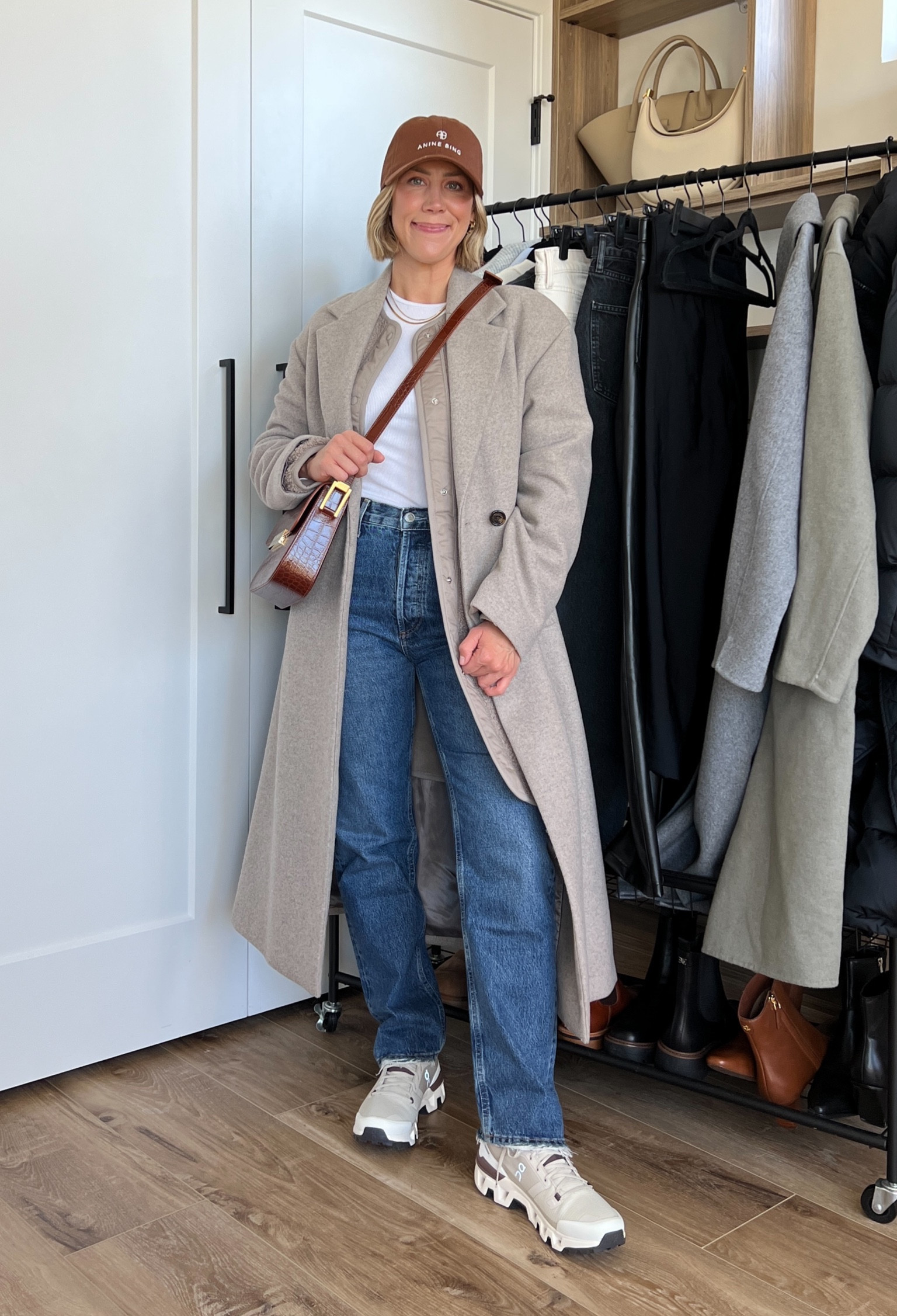 Wearing small ribbed long sleeve, XS fleece jacket (sized down), small wool coat, jean 25 (sized down), sneakers tts

#LTKSeasonal #LTKfindsunder50 #LTKfindsunder100