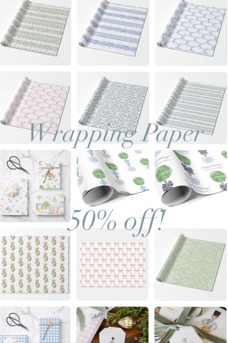 Wrapping paper and Christmas gift wrap 50% off today! 

#LTKSeasonal #LTKGiftGuide #LTKHoliday