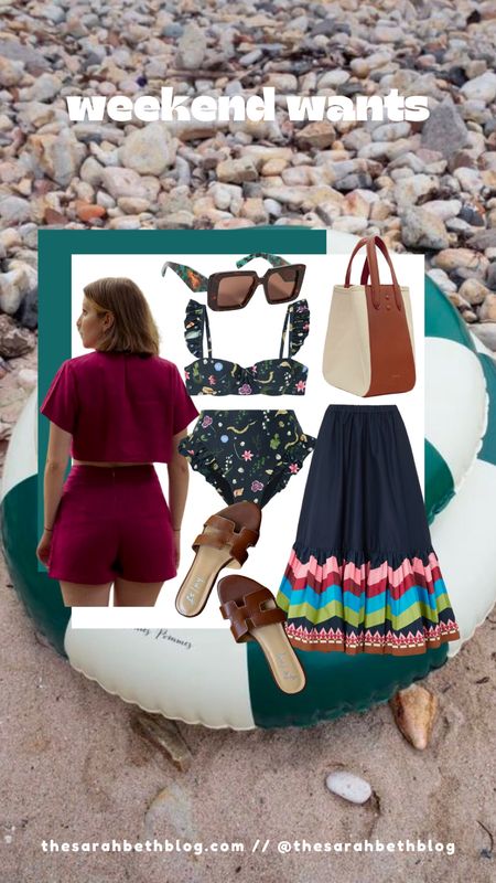 Weekend wants, weekend wishlist - hunza g swimsuit, Prada, Tory Burch, miguelina, tuckernuck, her story, Terra, x nihlo, Carolina herrera, French sole, Agua by Agua bendita, la double j, solid and stripe, AMUR, Gucci, 

#LTKitbag #LTKshoecrush #LTKswim