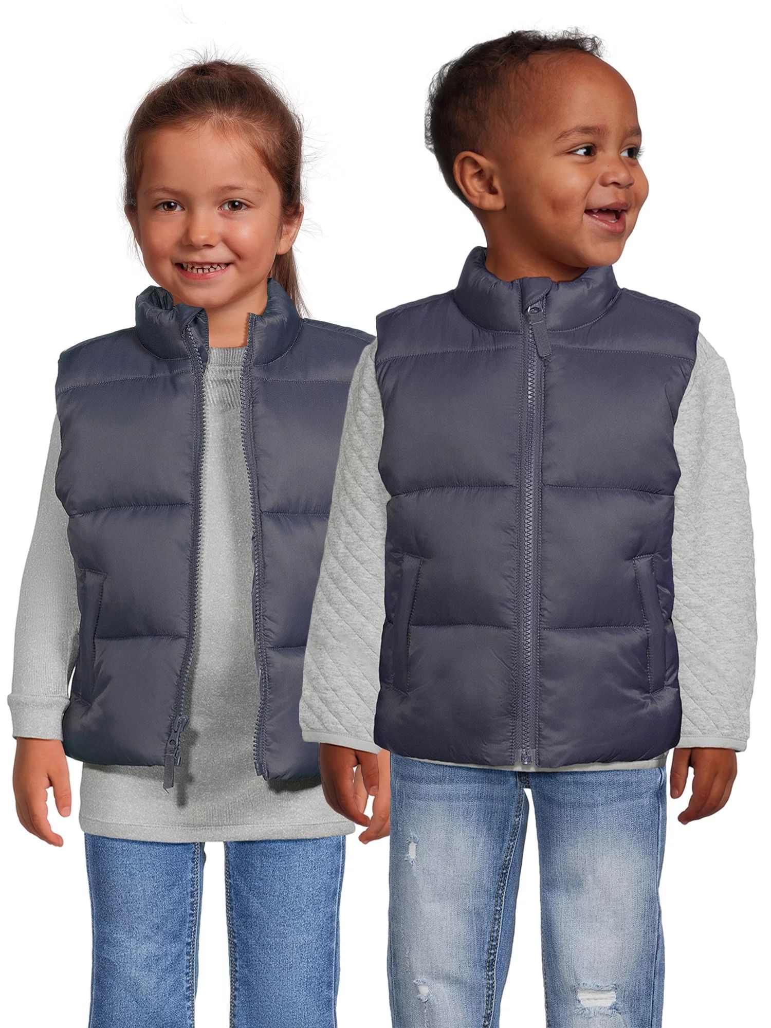 Wonder Nation Toddler Puffer Vest, Sizes 12M-5T - Walmart.com | Walmart (US)