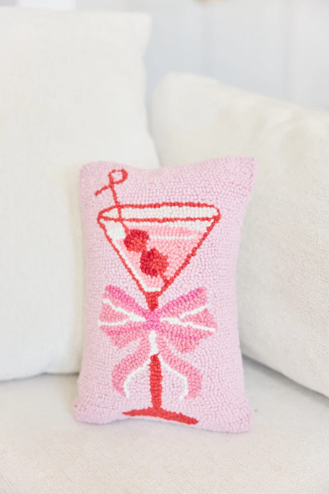 Cherry Martini Pillow SALE | Pink Lily