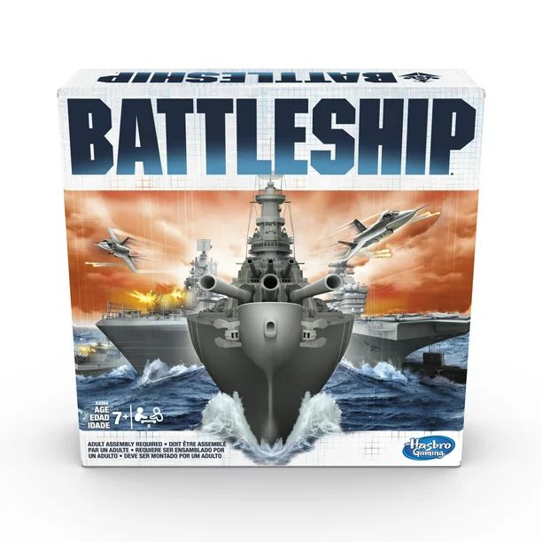 Battleship Classic Board Game Strategy Game Ages 7 and Up, For 2 Players - Walmart.com | Walmart (US)