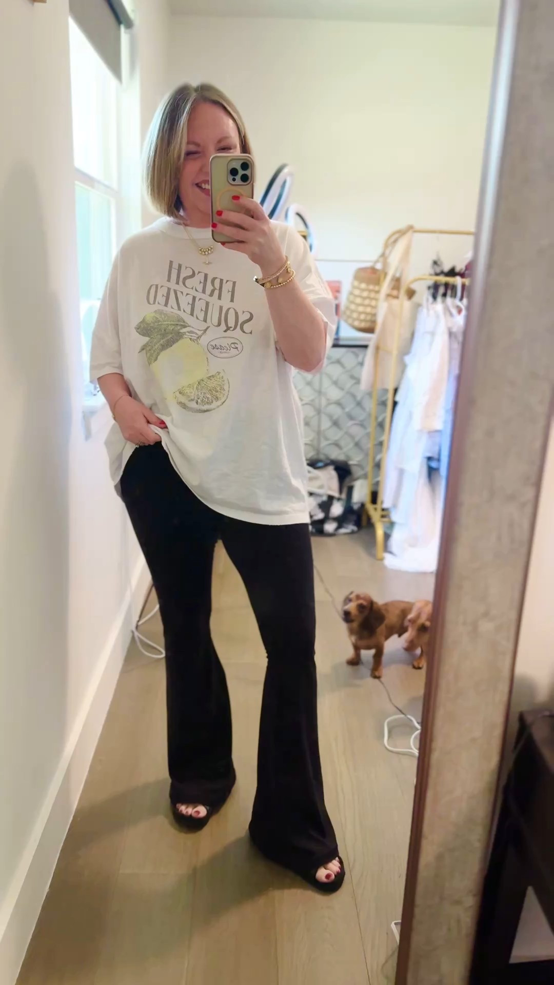My casual outfit of the day! I am driving a few hours today, so it called for comfy :-) I’m in a large tee and medium regular leggings, both from Aerie 

#LTKFindsUnder50 #LTKMidsize #LTKSaleAlert