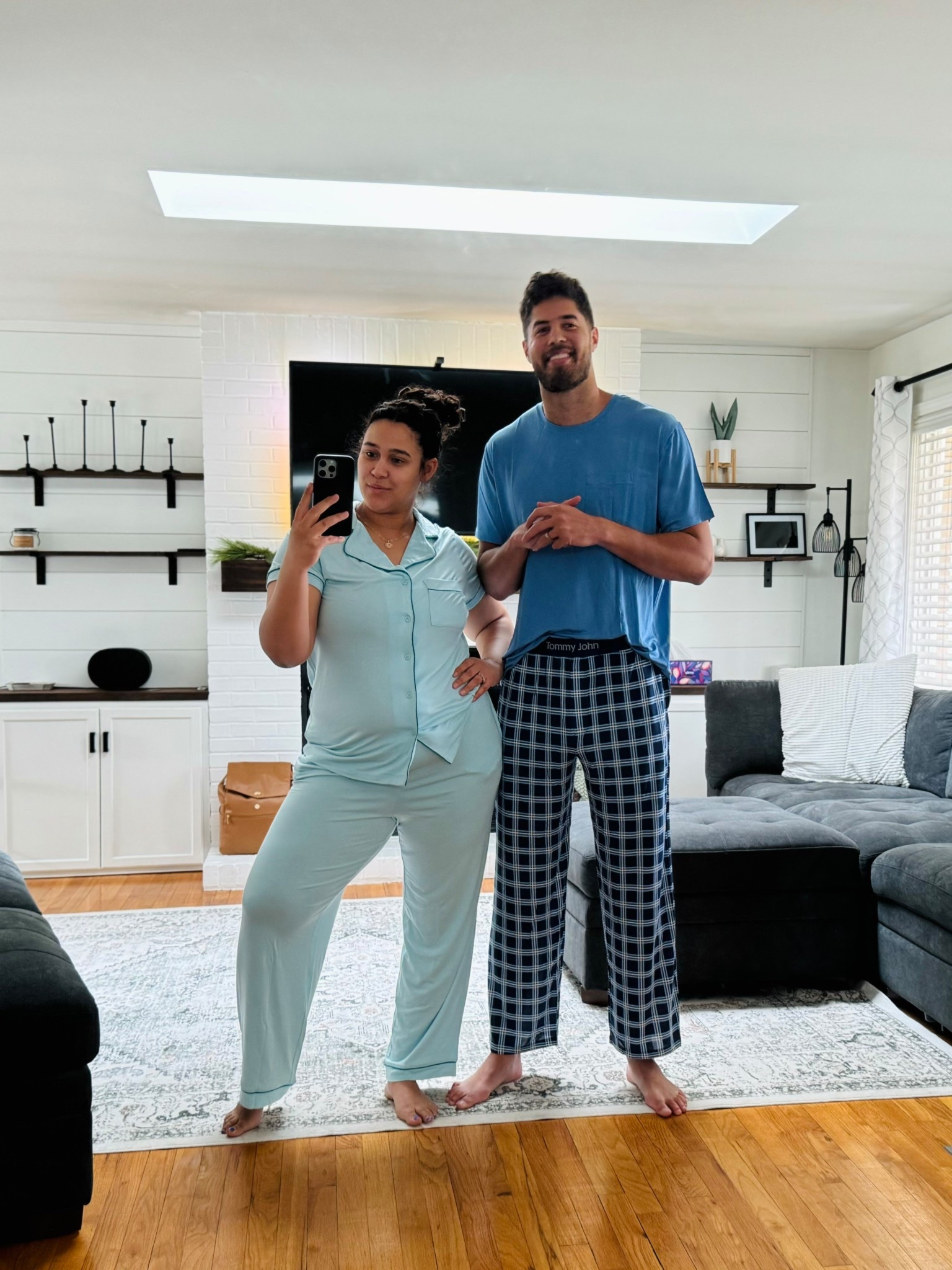 Loving our Tommy John pajama sets👏🏽🫶🏽 We’re both wear size XL 

#LTKStyleTip #LTKSeasonal #LTKMens