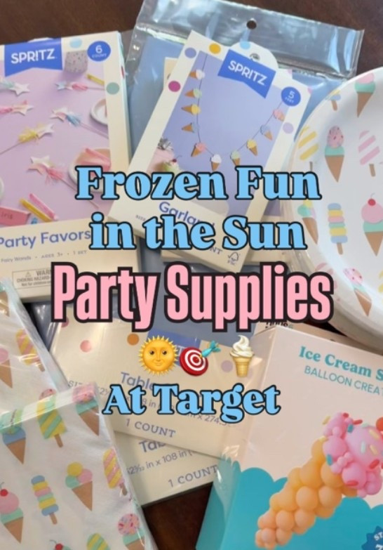 Stella’s ‘Frozen Fun in the Sun’ birthday party is almost here and I found everything at Target for under $46! 🍦☀️🎯

Sharing all 6 items linked here so you can recreate this whole party setup without the guesswork — plates, napkins, garlands, tablecloths, balloon kit and princess wands all in one place! ✨

#LTKkids #LTKfamily #LTKunder50
#ltkparties

#LTKKids #LTKmomlife #LTKSeasonal