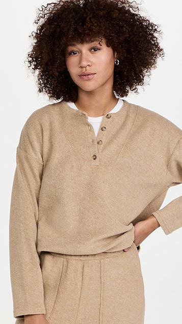 Vincent Brushed Henley | Shopbop