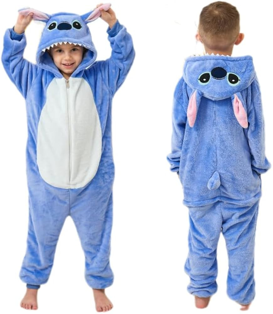 Kids Onesie Animal One Piece Pajamas Halloween Christmas Cosplay Costume | Amazon (US)