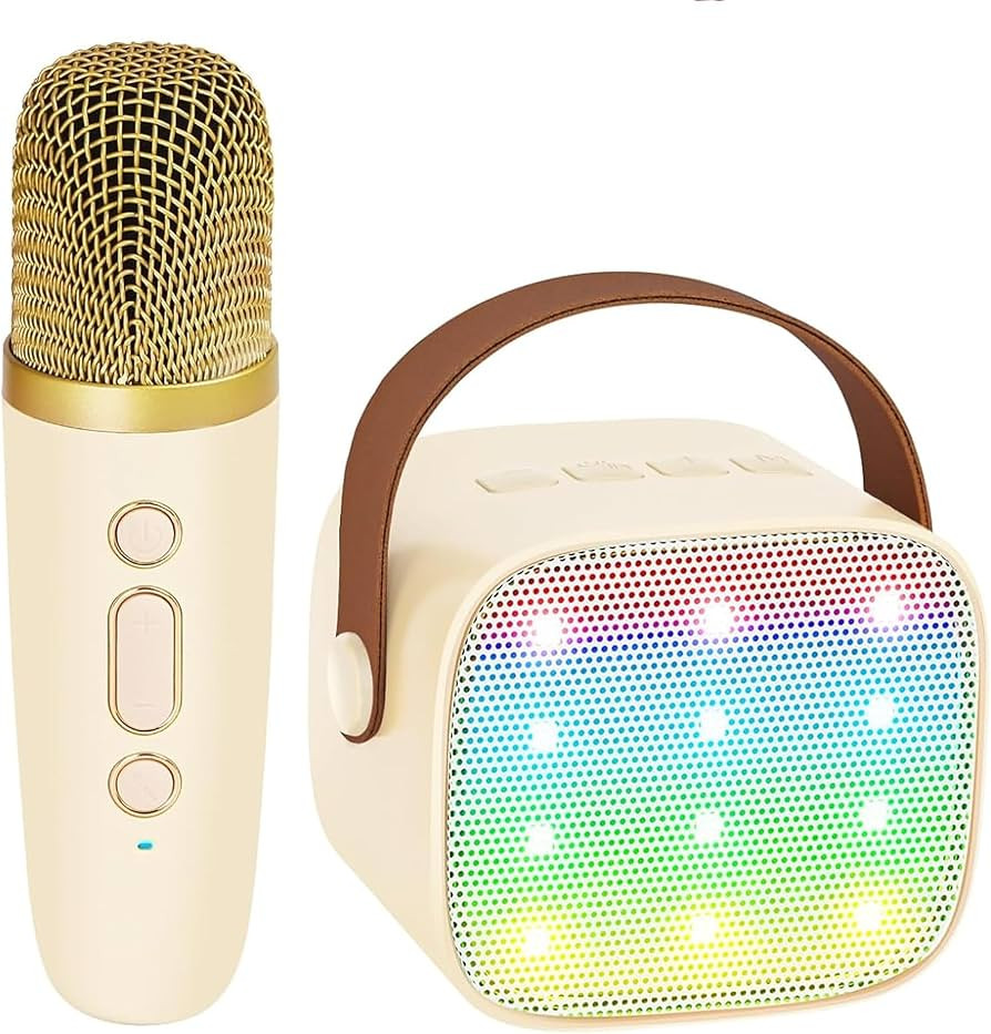 YLL Mini Kids Karaoke Machine, Portable Bluetooth Speaker with Wireless Microphone for Adults, Ka... | Amazon (US)