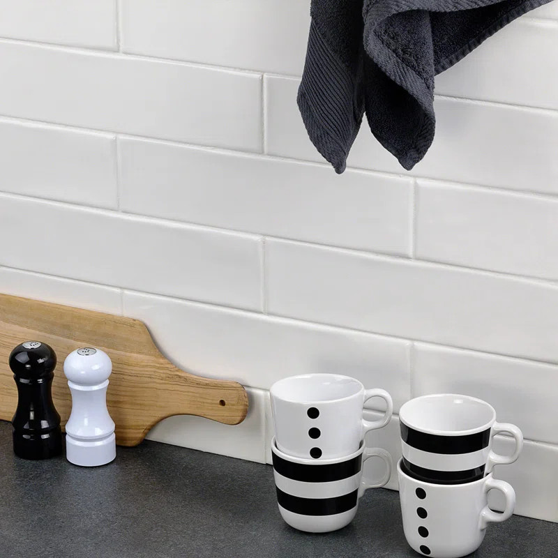 Midland 3'' W x 12'' L Polished Ceramic Subway Tile (5.38 sq. ft. / box) | Wayfair North America