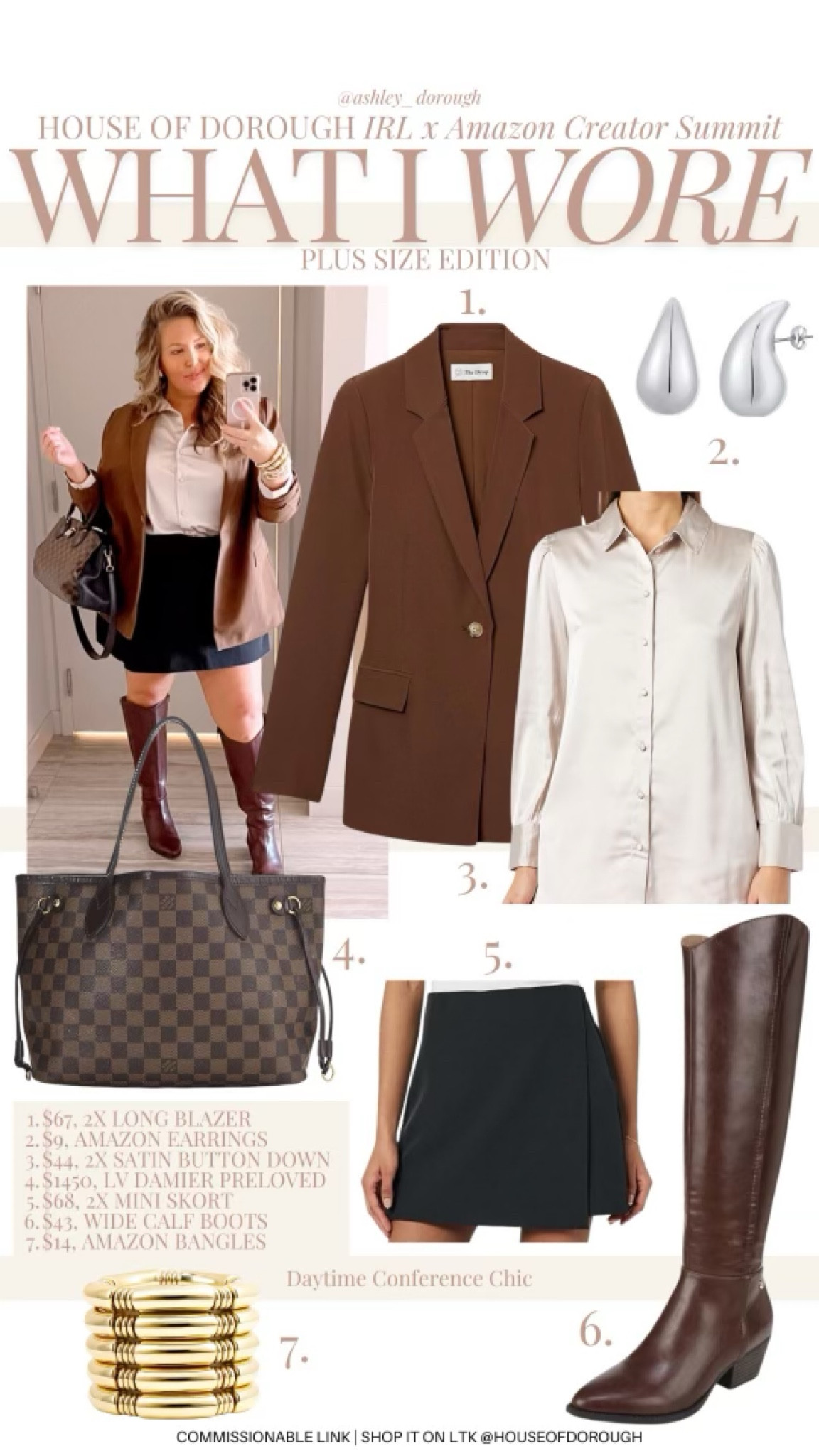 What I wore for Amazon Creator Summit plus size edition! Boots are lifestride wide calf approved!! Outfit is the drop all 2X everything fits true! Size up in the blouse if you are larger chested - it has stretch and isn’t hot which was great! 

Plus size outfits, amazon finds, amazon favorites, plus size event outfit, early fall fashion, trendy fashion, styling tip, ootd

#LTKMidsize #LTKPlusSize #LTKSeasonal