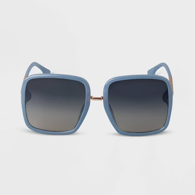 Women's Oversized Plastic Square Sunglasses - A New Day™ | Target