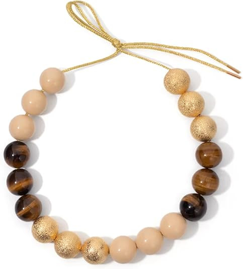 Dyale 20cm Nature Stone Colorful Necklace For Women Rainbow Color Choker | Amazon (US)