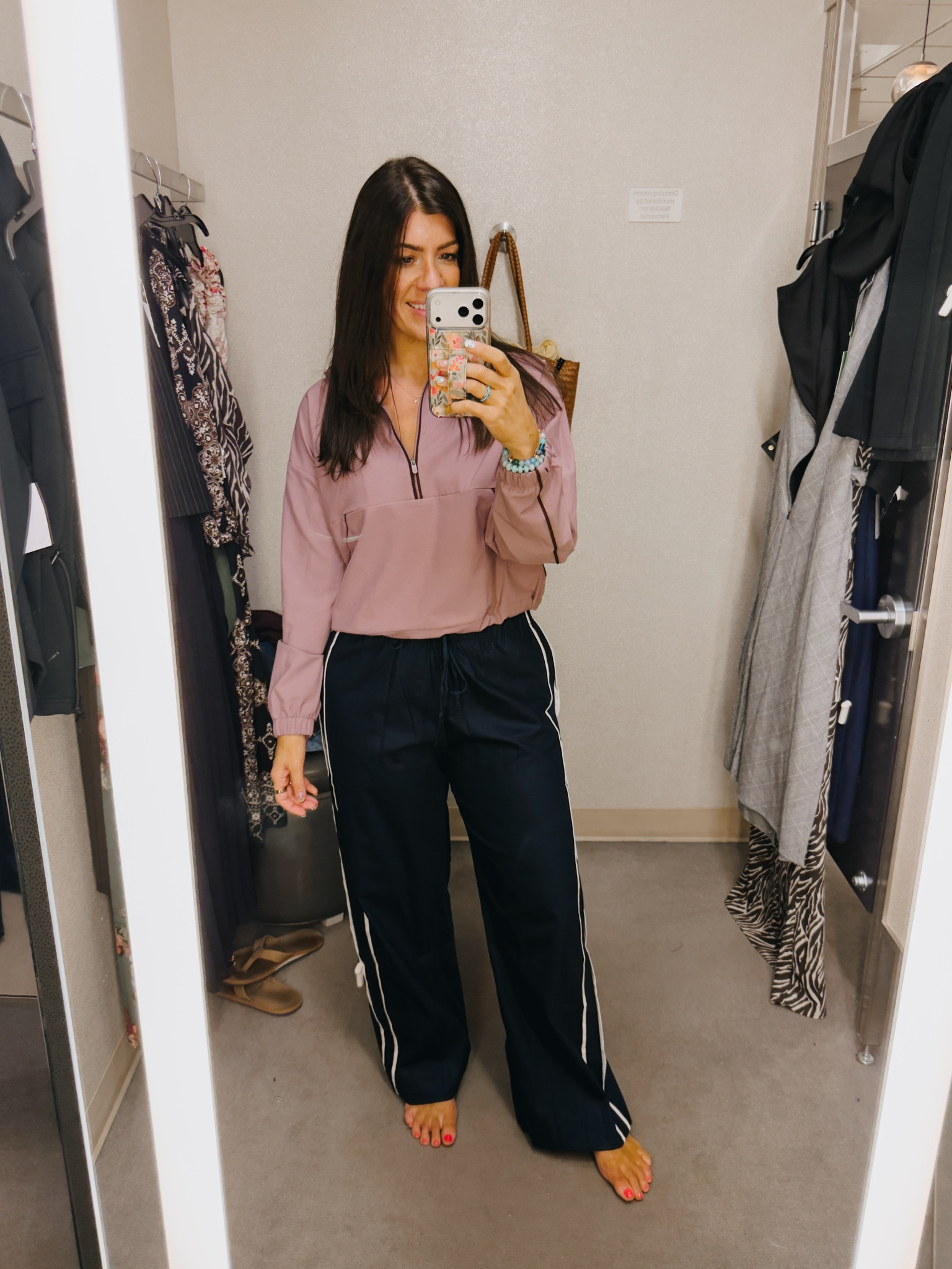 In a medium pullover
Medium pants - took these home

#LTKSaleAlert #LTKMidsize #LTKActive